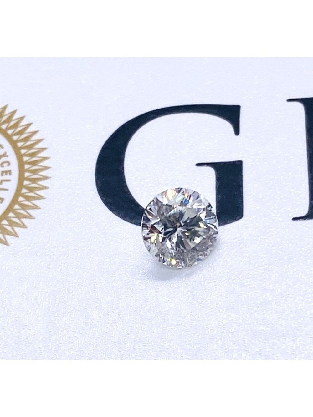 GIA Certified Natural .95CT H I2 Round Modified Brilliant Loose Diamond